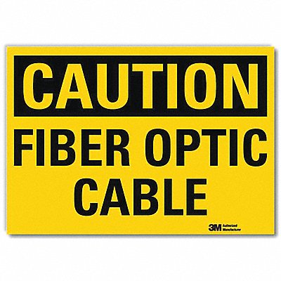 LYLE U41304RD14X10 Caution Sign 10in x 14in Reflective Sheeting