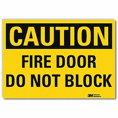 LYLE U41305RD10X7 Safety Sign 7inx10in Reflective Sheeting