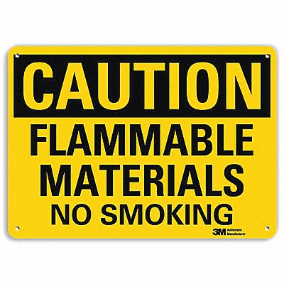 LYLE U41313RA10X7 No Smoking Sign 7 in x 10 in Aluminum
