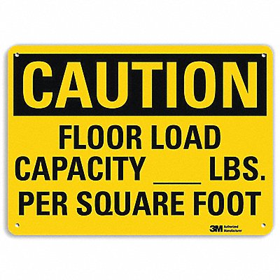 LYLE U41314RA10X7 Safety Sign 7 in x 10 in Aluminum