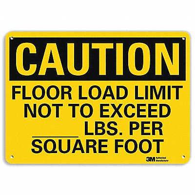LYLE U41315RA10X7 Safety Sign 7 in x 10 in Aluminum