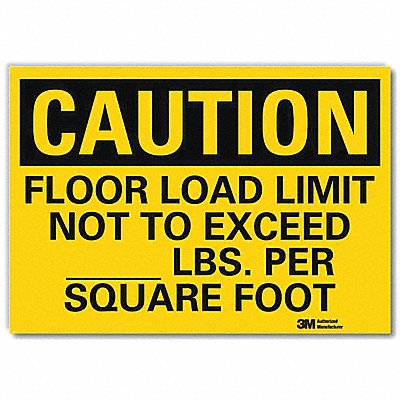 LYLE U41315RD14X10 Safety Sign 10inx14inReflective Sheeting