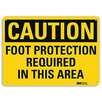 LYLE U41322RA10X7 Caution Sign 7 in x 10 in Aluminum