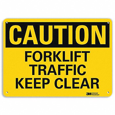 LYLE U41327RA10X7 Safety Sign 7 in x 10 in Aluminum