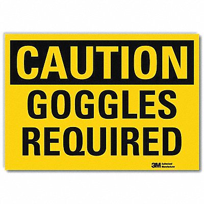 LYLE U41344RD14X10 Caution Sign 10in x 14in Reflective Sheeting