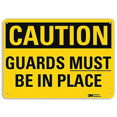 LYLE U41349RA10X7 Safety Sign 7 in x 10 in Aluminum
