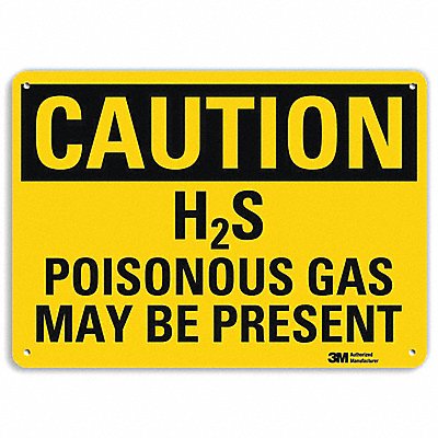 LYLE U41351RA10X7 Safety Sign 7 in x 10 in Aluminum