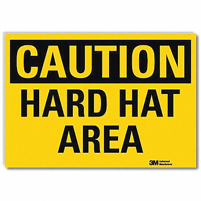 LYLE U41357RD7X5 Caution Sign 5inx7in Reflective Sheeting