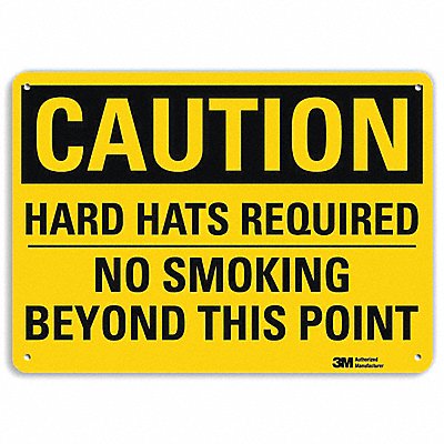 LYLE U41367RA10X7 Safety Sign 7 in x 10 in Aluminum
