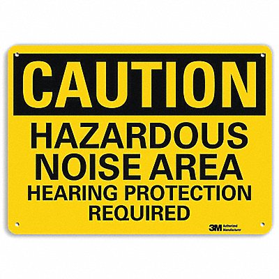 LYLE U41375RA10X7 Safety Sign 7 in x 10 in Aluminum