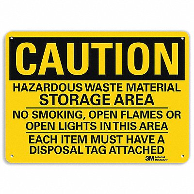 LYLE U41381NP10X7 Caution Sign 7 inx10 in Plastic