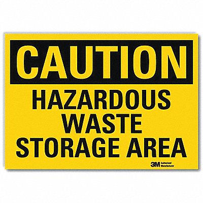 LYLE U41384RD10X7 Caution Sign 7inx10inReflective Sheeting