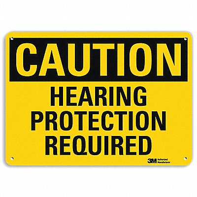 LYLE U41392RA10X7 Safety Sign 7 in x 10 in Aluminum
