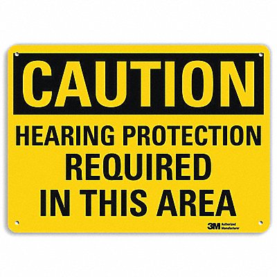 LYLE U41400RA10X7 Safety Sign 7 in x 10 in Aluminum