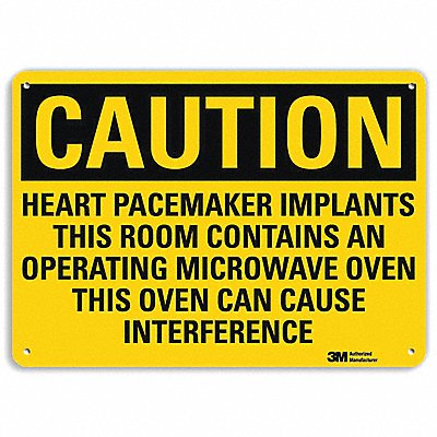 LYLE U41405NP14X10 Caution Sign 10 in x 14 in Plastic