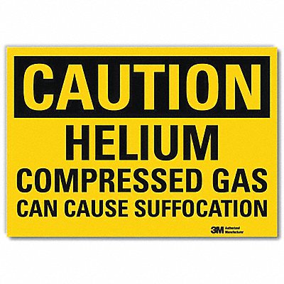 LYLE U41407RD14X10 Caution Sign 10x14in Reflective Sheeting