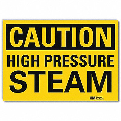 LYLE U41421RD10X7 Caution Sign 7 in x 10 in Reflective Sheeting