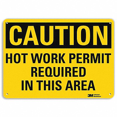 LYLE U41434RA10X7 Safety Sign 7 in x 10 in Aluminum