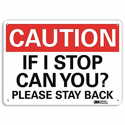 LYLE U41439NP14X10 Caution Sign 10 inx14 in Plastic