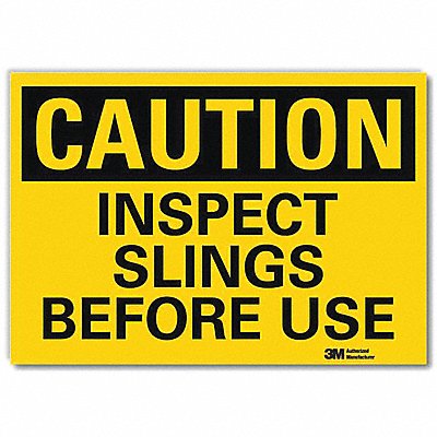 LYLE U41443RD14X10 Safety Sign 10 in x 14 in Reflective Sheeting