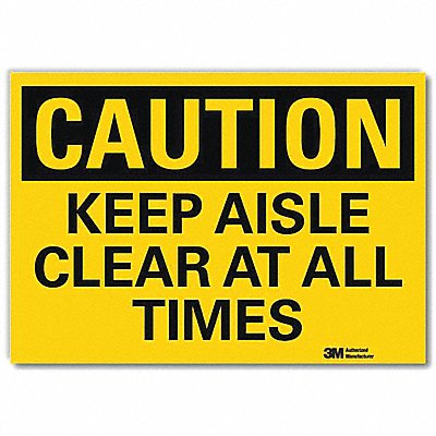 LYLE U41444RD7X5 Safety Sign 5inx7in Reflective Sheeting