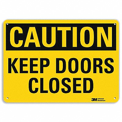LYLE U41457RA14X10 Safety Sign 10 in x 14 in Aluminum