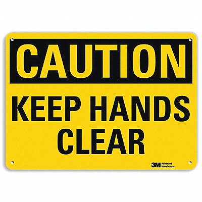 LYLE U41461RA10X7 Safety Sign 7 in x 10 in Aluminum