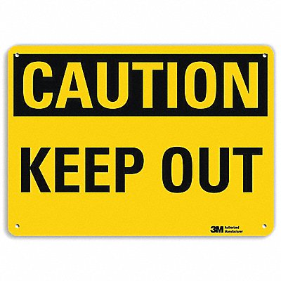 LYLE U41468RA14X10 Safety Sign 10 in x 14 in Aluminum