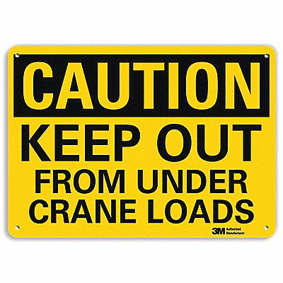 LYLE U41469RA10X7 Safety Sign 7 in x 10 in Aluminum
