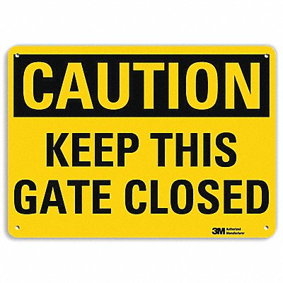 LYLE U41473RA14X10 Safety Sign 10 in x 14 in Aluminum