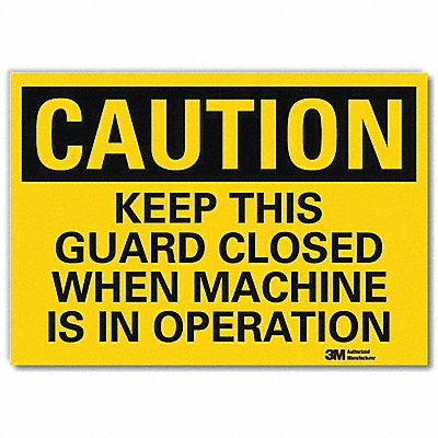 LYLE U41474RD14X10 Safety Sign 10 in x 14 in Reflective Sheeting