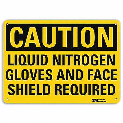 LYLE U41489NP14X10 Caution Sign 10 inx14 in Plastic