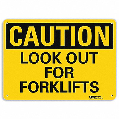 LYLE U41508RA10X7 Safety Sign 7 in x 10 in Aluminum