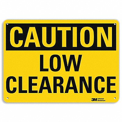 LYLE U41512RA10X7 Safety Sign 7 in x 10 in Aluminum