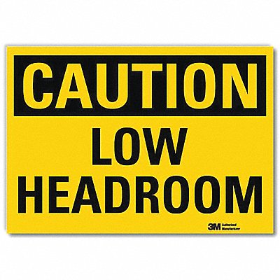 LYLE U41514RD10X7 Safety Sign 7inx10in Reflective Sheeting