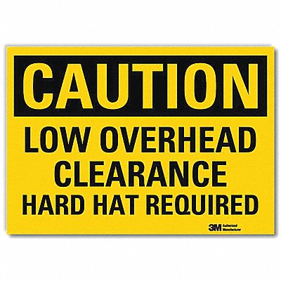 LYLE U41518RD14X10 Caution Sign 10x14in Reflective Sheeting