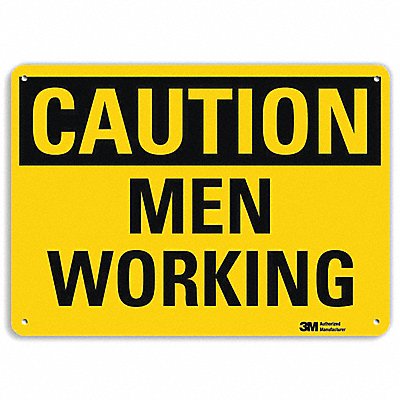 LYLE U41525RA10X7 Safety Sign 7 in x 10 in Aluminum