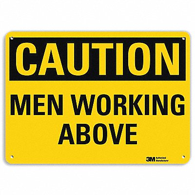 LYLE U41526RA10X7 Safety Sign 7 in x 10 in Aluminum