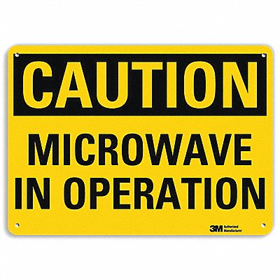 LYLE U41528NP10X7 Caution Sign 7 in x 10 in Plastic