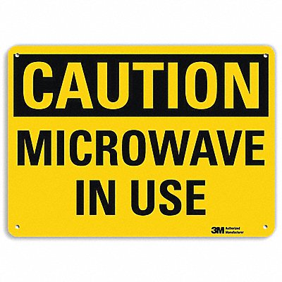 LYLE U41529RA10X7 Safety Sign 7 in x 10 in Aluminum
