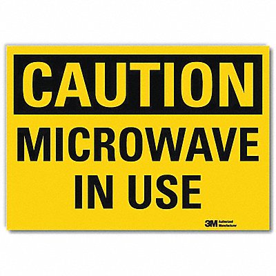 LYLE U41529RD10X7 Caution Sign 7inx10inReflective Sheeting