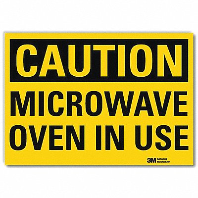 LYLE U41533RD10X7 Caution Sign 7 in x 10 in Reflective Sheeting