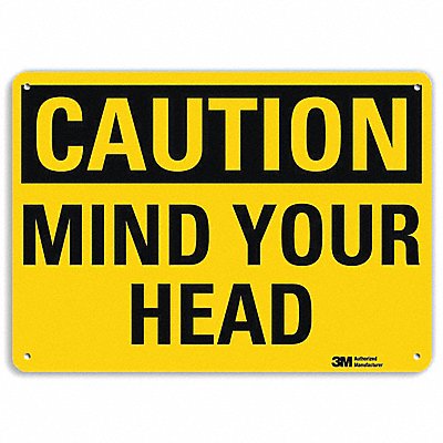 LYLE U41534RA10X7 Safety Sign 7 in x 10 in Aluminum