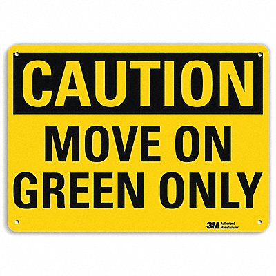 LYLE U41535RA10X7 Rflct Lift Truck Sign 7x10in Plastic