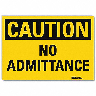 LYLE U41539RD14X10 Safety Sign 10inx14inReflective Sheeting