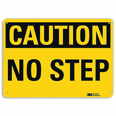 LYLE U41553RA10X7 Safety Sign 7 in x 10 in Aluminum