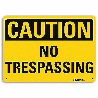 LYLE U41554RA10X7 Safety Sign 7 in x 10 in Aluminum