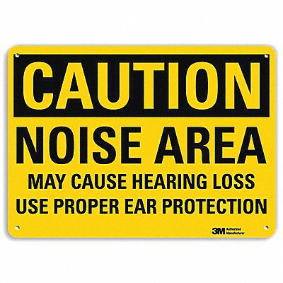 LYLE U41556NP14X10 Caution Sign 10 inx14 in Plastic