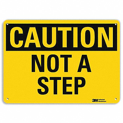 LYLE U41562RA10X7 Safety Sign 7 in x 10 in Aluminum