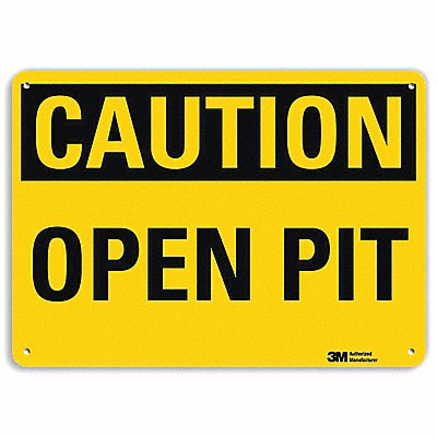 LYLE U41567RA10X7 Safety Sign 7 in x 10 in Aluminum